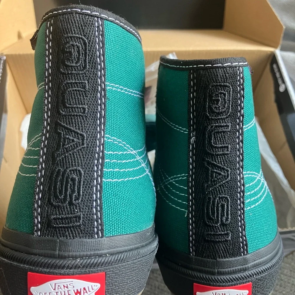 Vans Crockett High Pro x Quasi Antique Green Black NEW WITH BOX Men's 7 RARE! - Picture 5 of 11